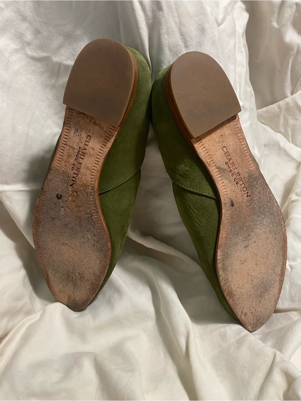 Charleston Shoe Co Green Suede Flats - Picture 4 of 5